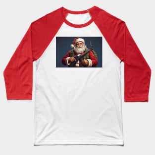 Soldier Santa Baseball T-Shirt